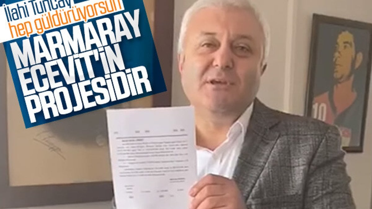 Tuncay Özkan: Marmaray'ı Bülent Ecevit yaptı