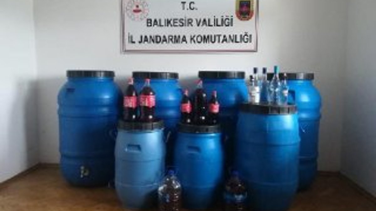 Balıkesir'de kaçak içki operasyonu