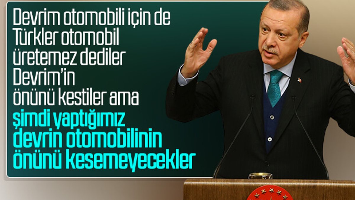 Cumhurbaşkanı Erdoğan yerli otomobil töreninde konuştu