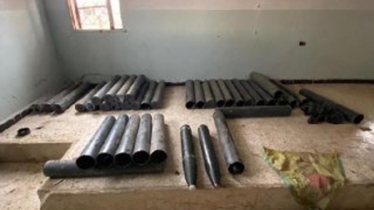 Tel Abyad kırsalında 39 Katyuşa roketi ele geçirildi