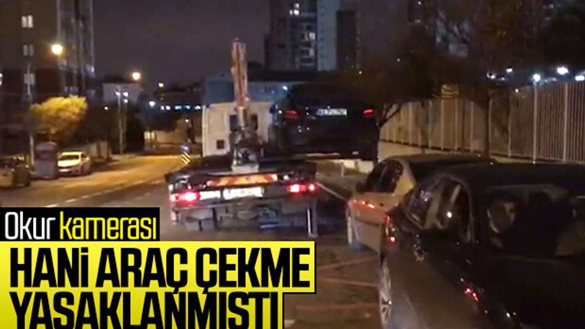 İstanbul'da yasağa rağmen araç çekimi durmadı
