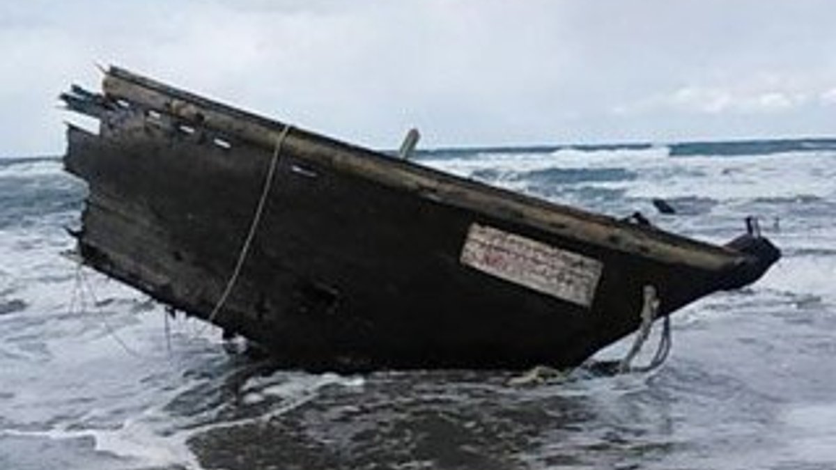 Japonya’da sahile ceset dolu tekne vurdu