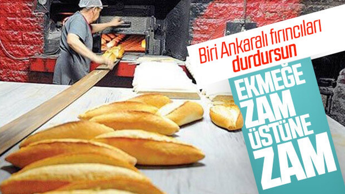 Ankara'da ekmek fiyatlarına bir zam daha