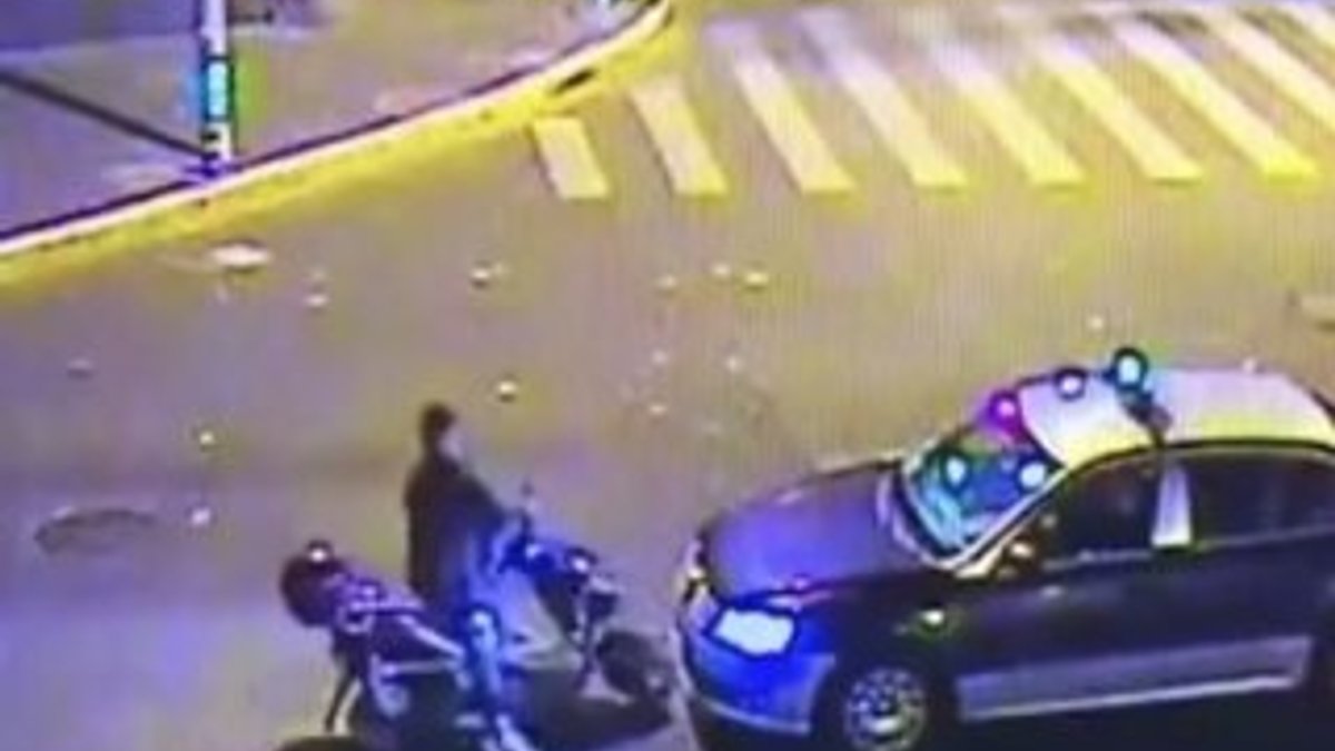 Çin'de sigorta dolandırıcısının komik kaza numarası