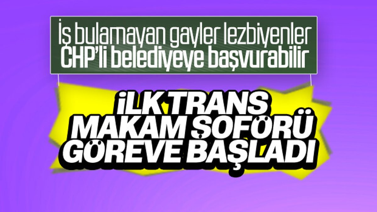 CHP'li belediyeye trans şoför