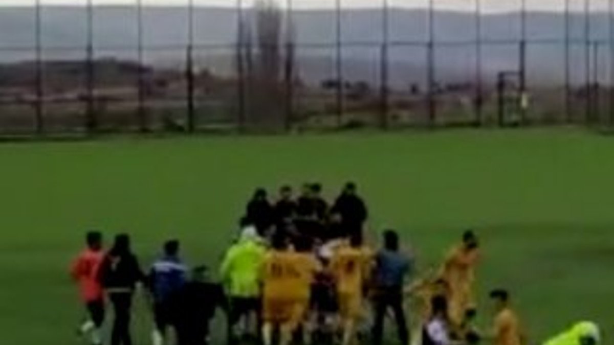 Amatör Futbol Ligi karşılaşmasında kavga çıktı