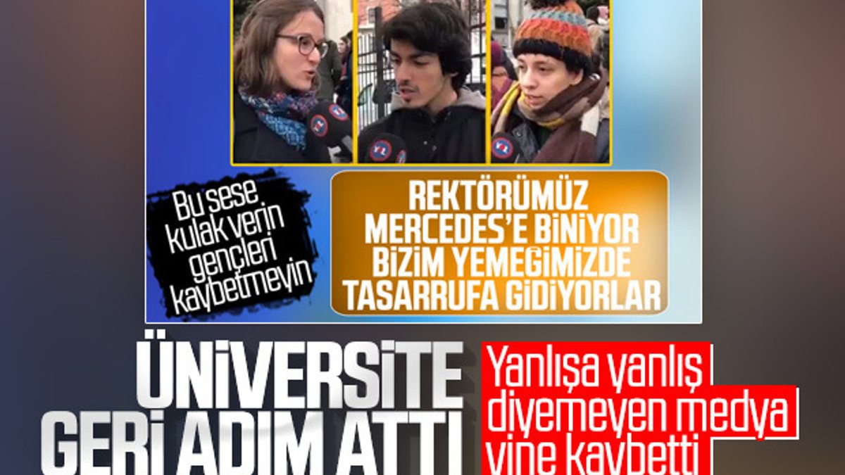 İstanbul Üniversitesi yemekhane kararını iptal etti