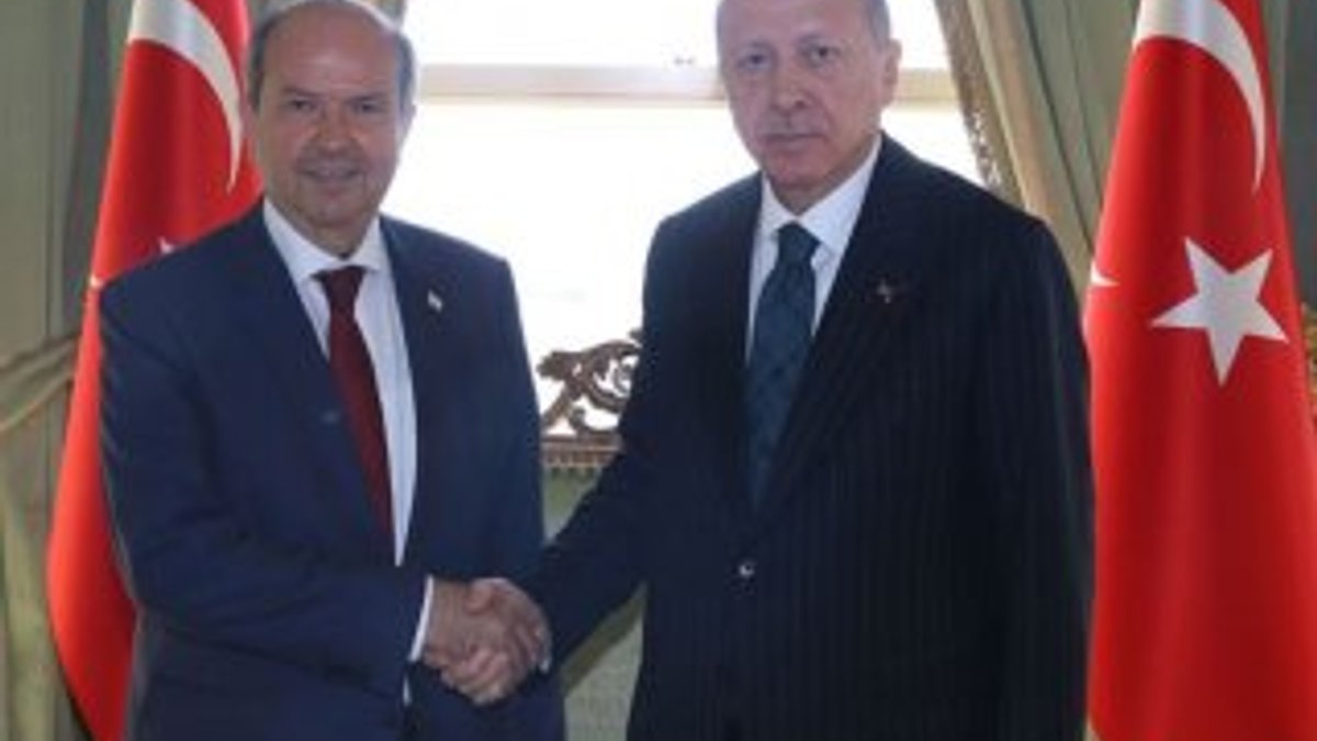 Erdoğan, KKTC Başbakanı Ersin Tatar'ı kabul etti