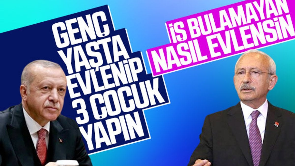 Erdoğan'ın evlilik çıkışına CHP'den işsizlik cevabı