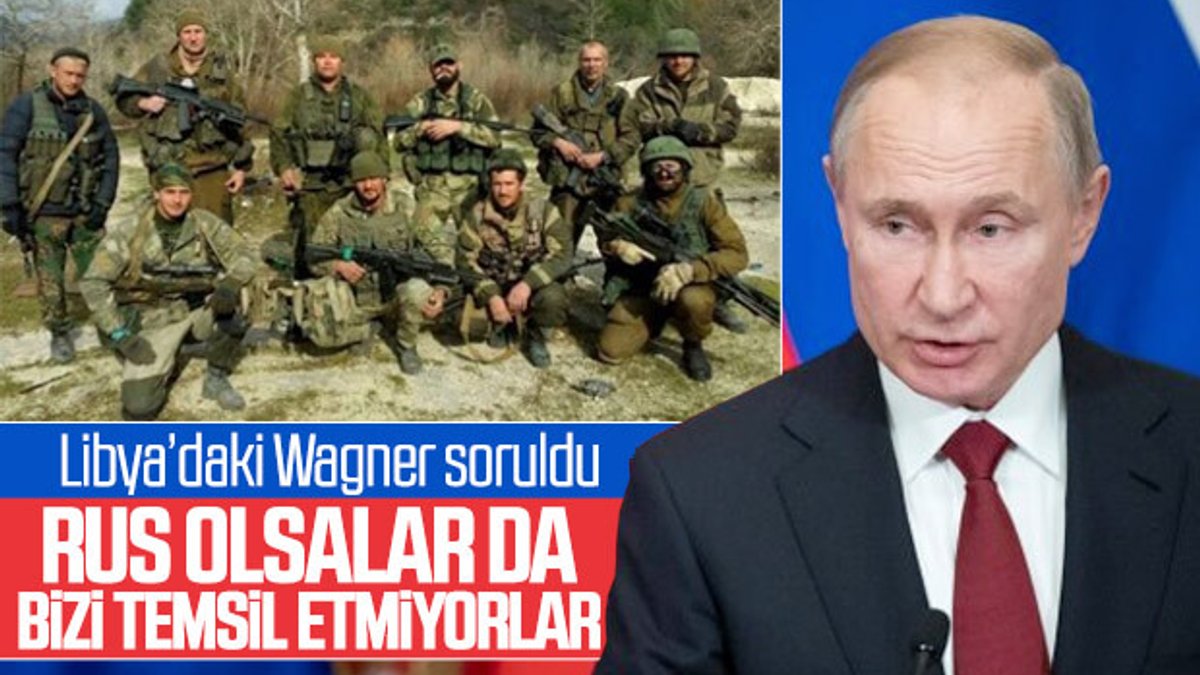 Putin'e Libya'daki paralı askerler soruldu