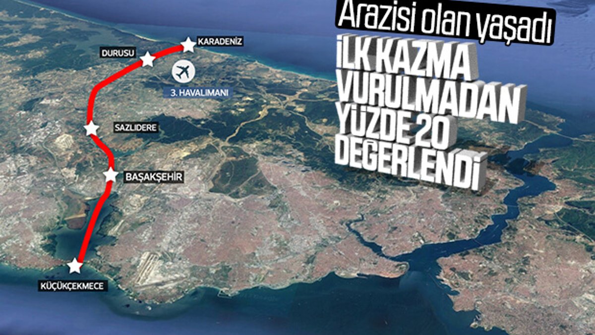 Kanal İstanbul güzergahında arsalar yükselişte