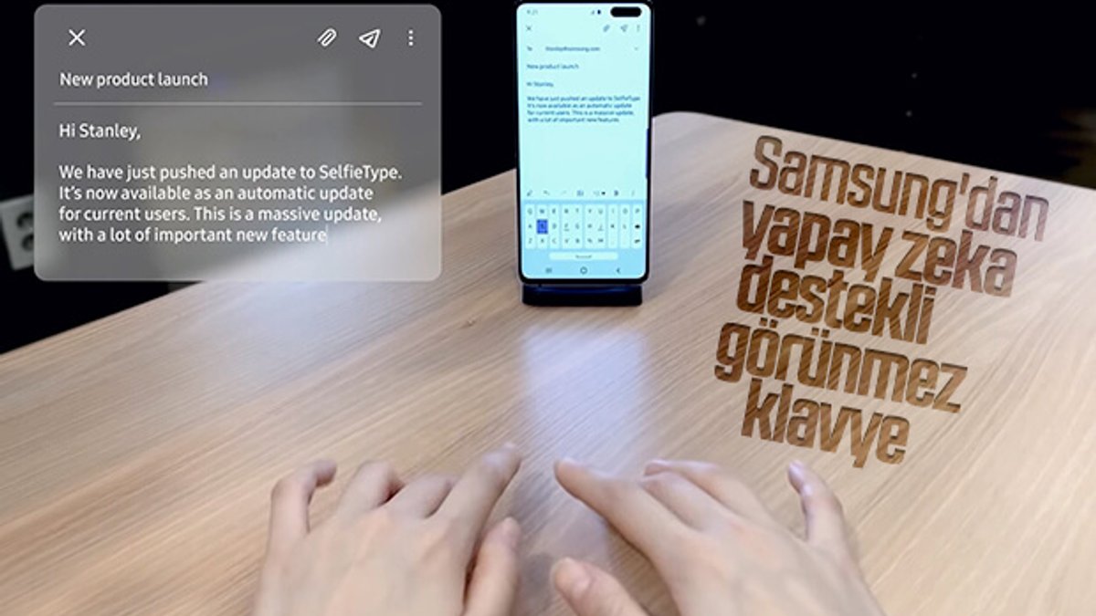 Samsung, yapay zeka destekli görünmez klavyesini tanıttı