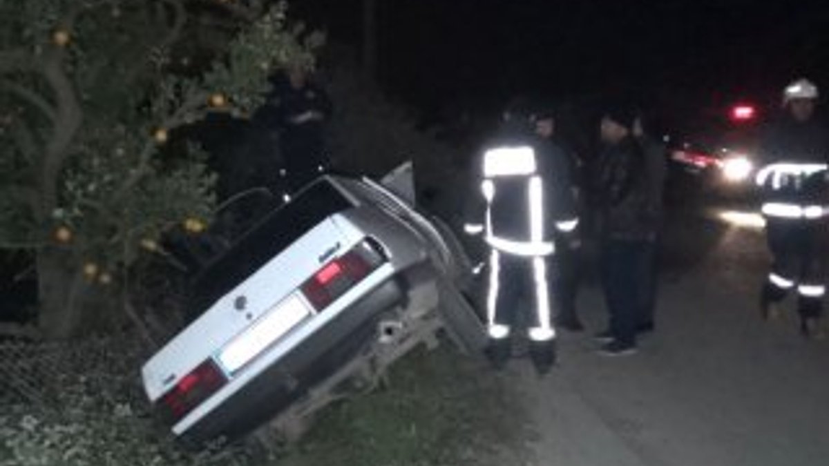 Antalya'da bir araç şarampole düştü: 1 ölü 1 yaralı
