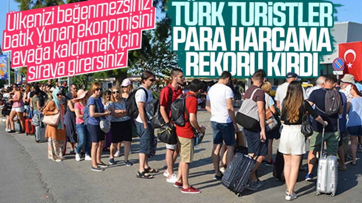 Türk turistler Yunanistan'da 136 milyon euro harcadı