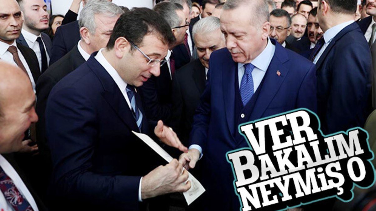 İmamoğlunun Erdoğana verdiği zarf