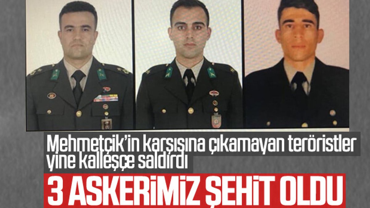 Barış Pınarı Harekat Bölgesi'nde 3 asker şehit oldu