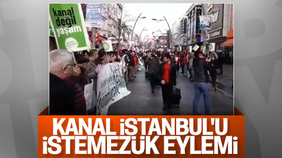 Kanal İstanbul'a hayır diyenler sokağa indi