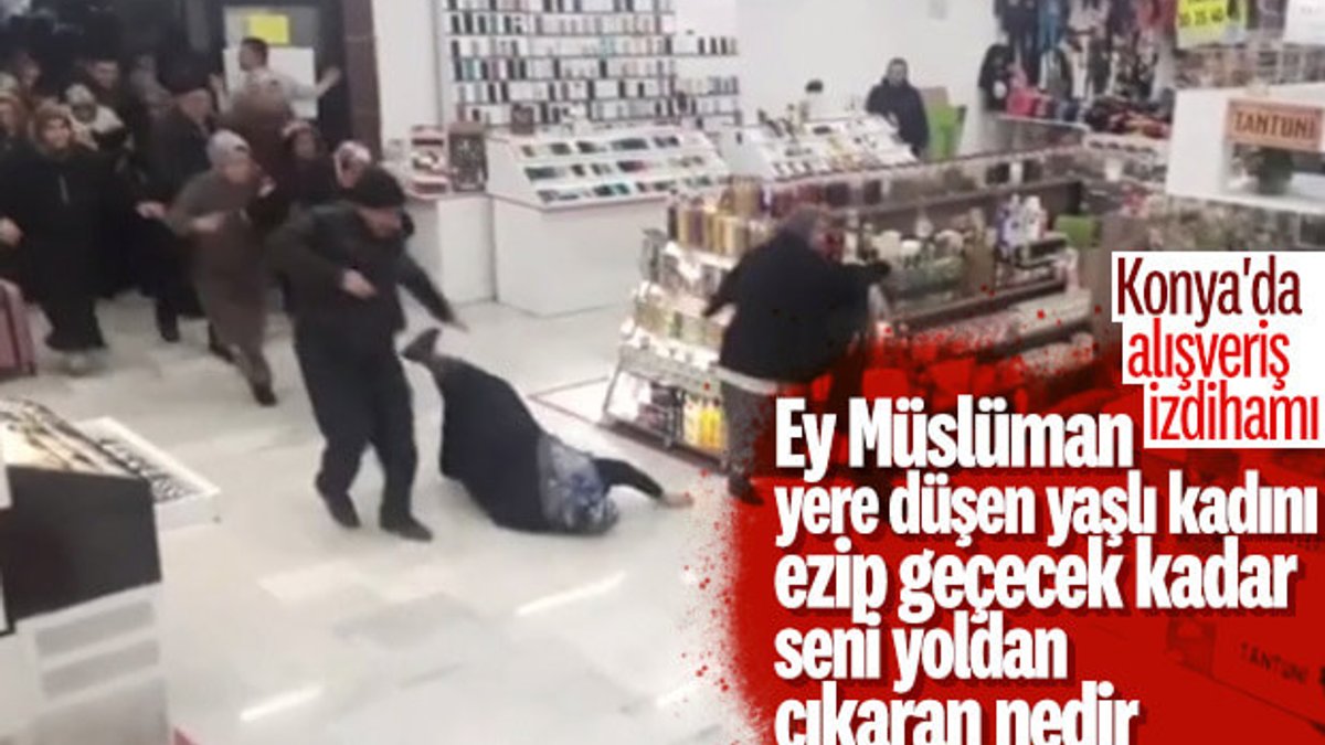 Konya'da alışveriş merkezi açılışında izdiham yaşandı