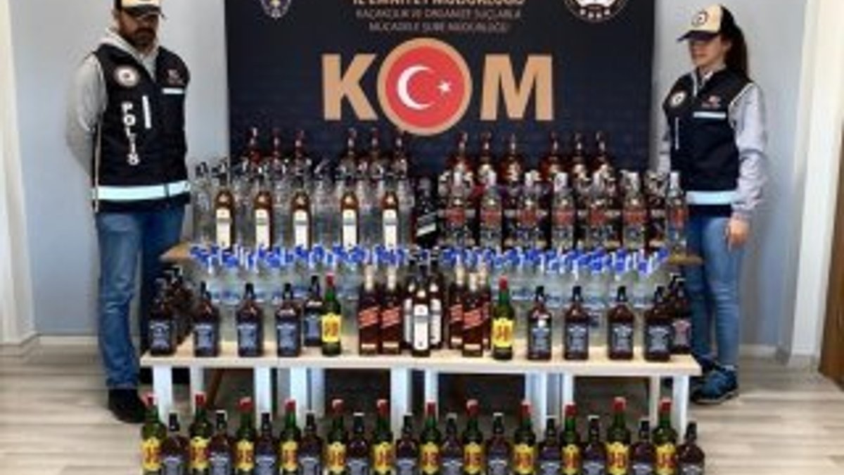 Çanakkale’de 250 adet kaçak içki ele geçirildi