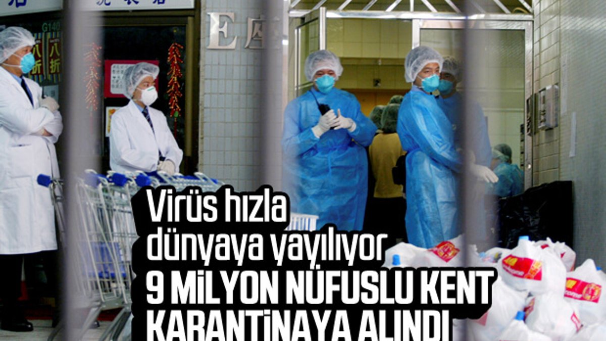 Virüsün çıktığı Vuhan kenti karantinaya alınıyor