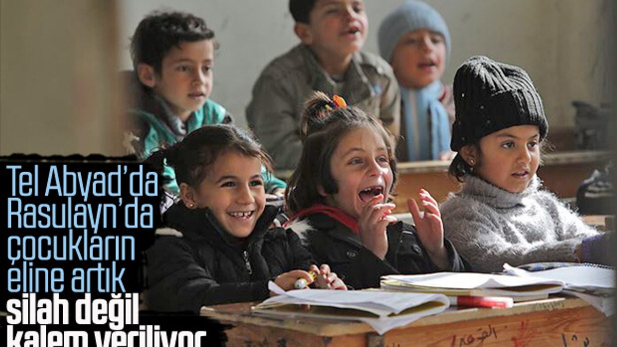 Barış Pınarı bölgesinde eğitim desteği