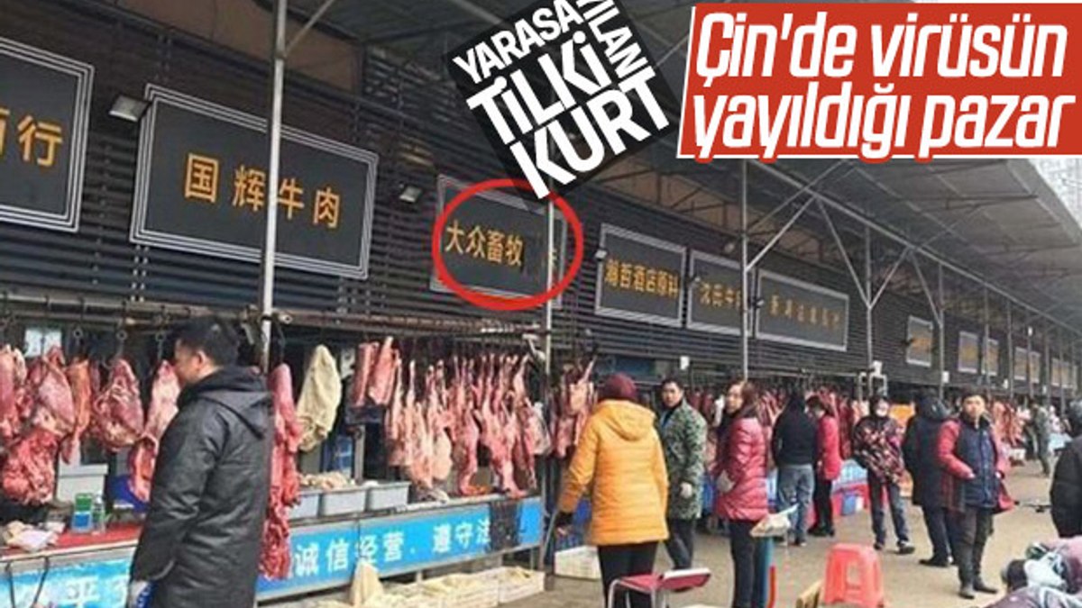 Çin'de koronavirüsün yayıldığı pazar