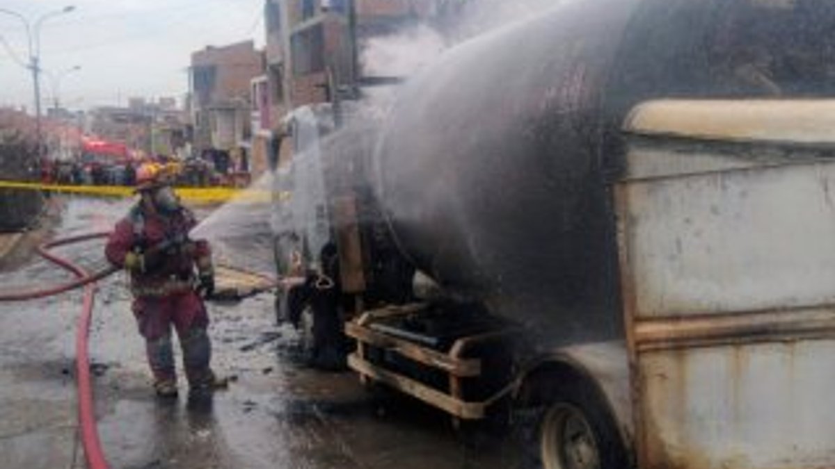 Peru'da gaz yüklü tanker patladı: 6 ölü, 45 yaralı