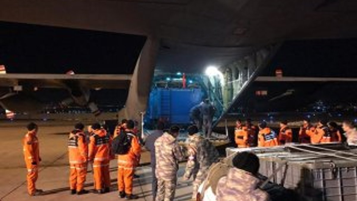 TSK'ye ait 9'uncu nakliye uçağı Elazığ'a ulaştı