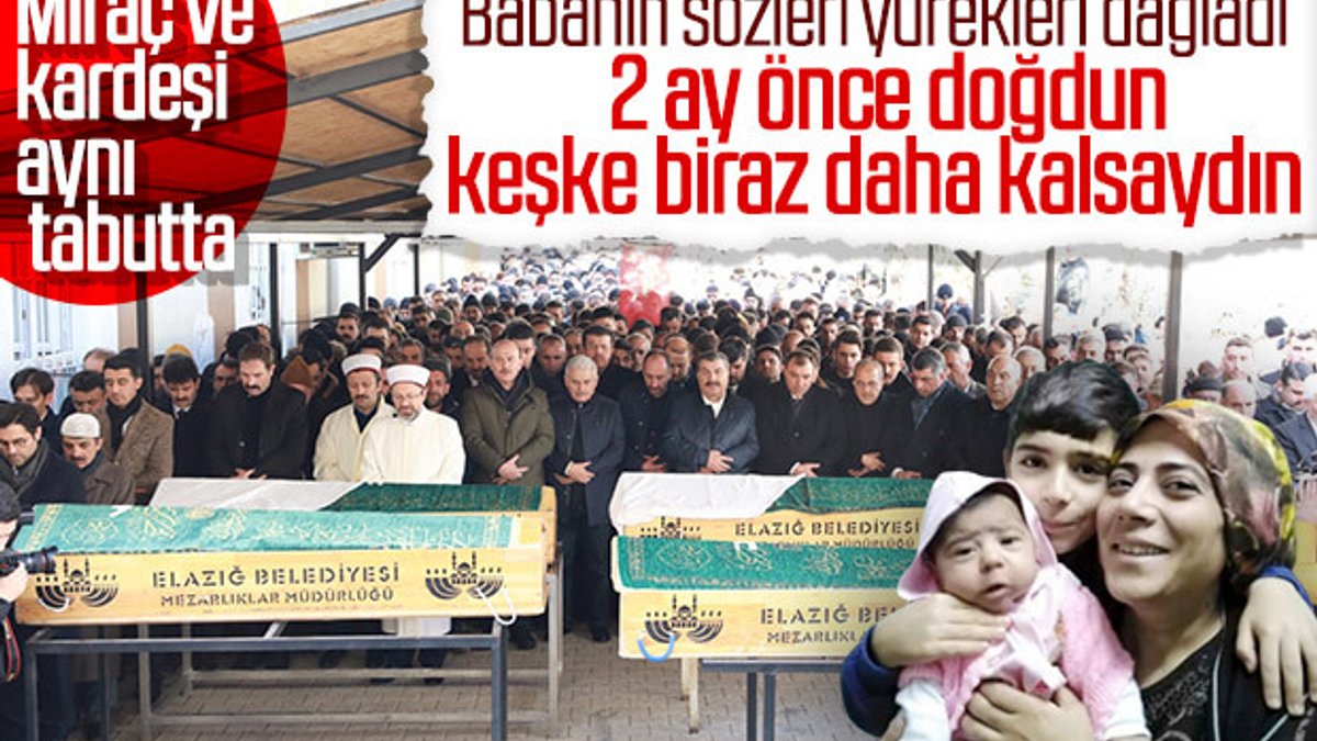 Elazığ'da ölen aynı aileden 5 kişi toprağa verildi