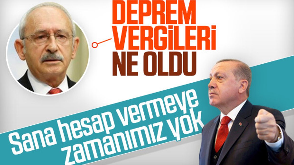 Cumhurbaşkanı Erdoğan'a deprem vergileri soruldu