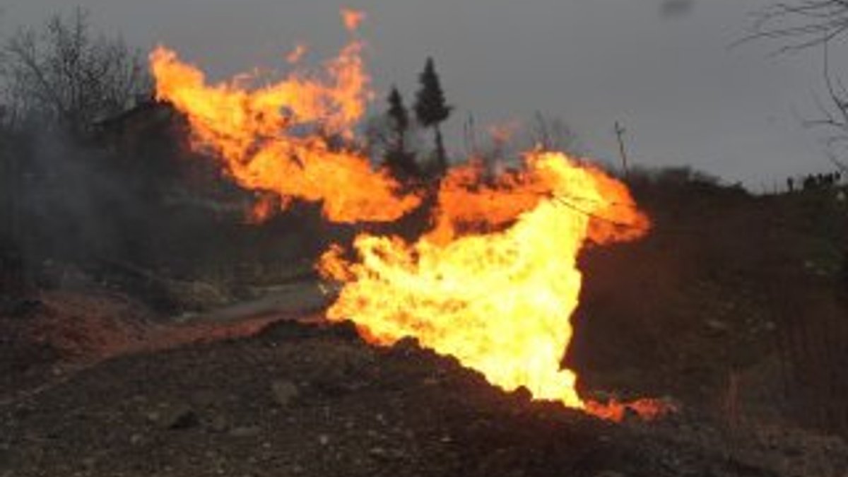 Ordu'da doğalgaz hattı patladı