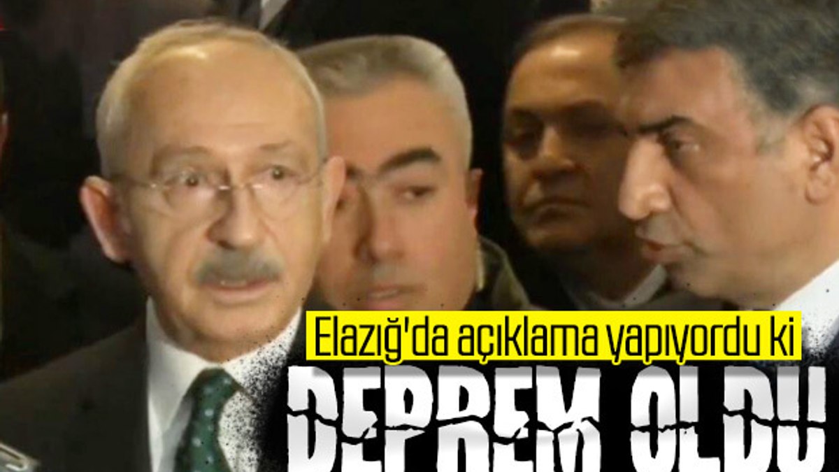 Kemal Kılıçdaroğlu Elazığ'dayken deprem oldu