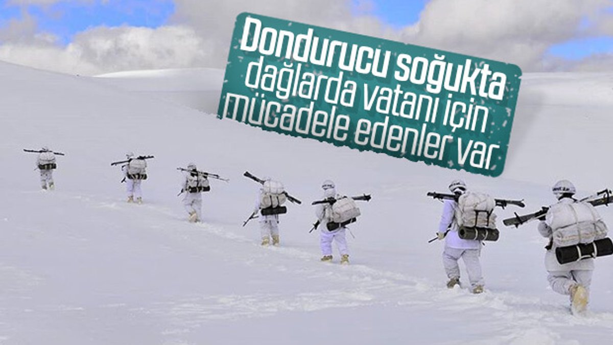 Türk askerinin dağlardaki terörist avı