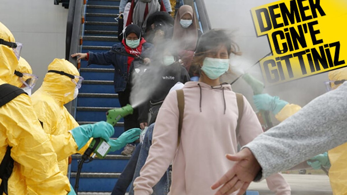 Endonezya, koronavirüse karşı spreyle önlem aldı