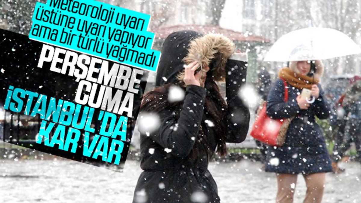İstanbul'da kar bekleniyor