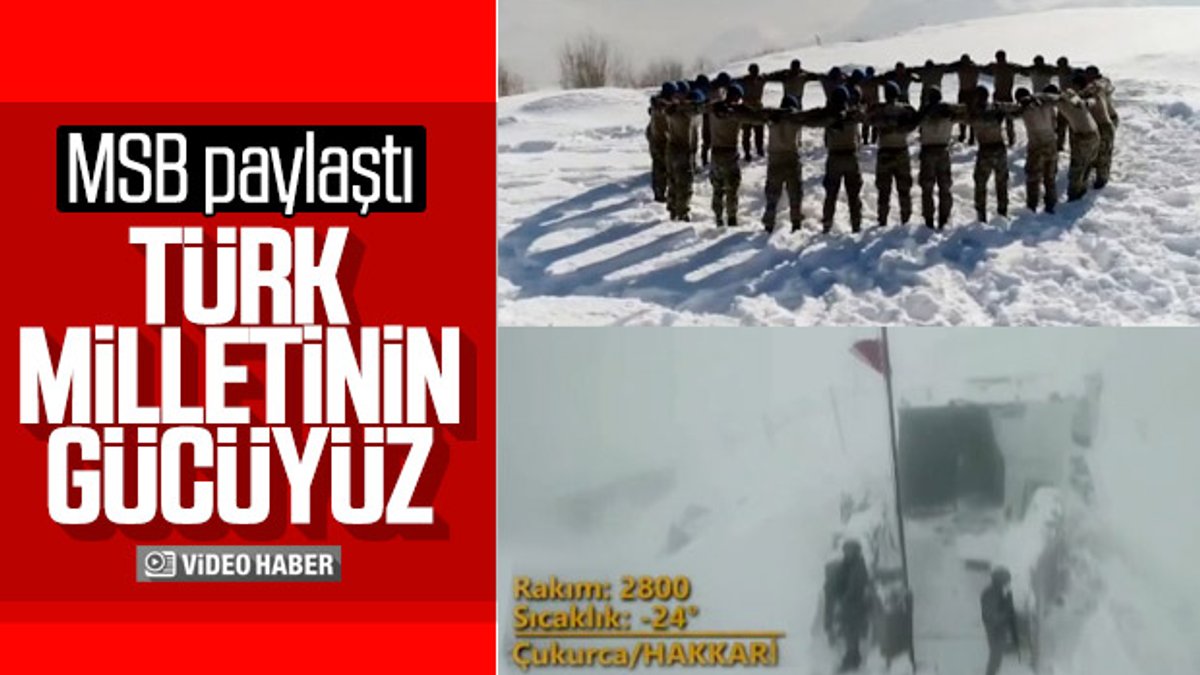 MSB'den Mehmetçik için video: Türk milletinin gücüyüz