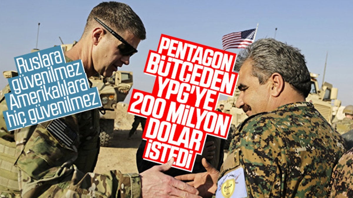 Pentagon bütçeden YPG'ye pay istiyor