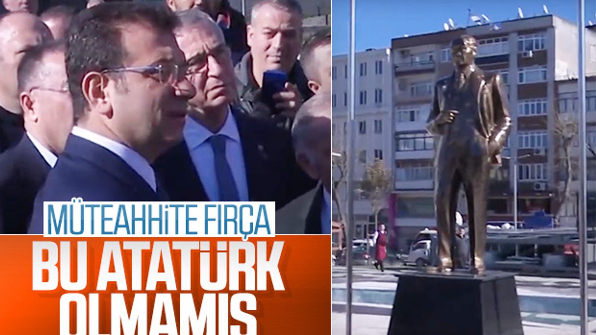 İmamoğlu, Atatürk heykeli yüzünden müteahhite fırça attı
