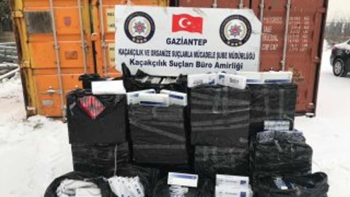 Gaziantep'te 10 bin 500 paket kaçak sigara ele geçirildi