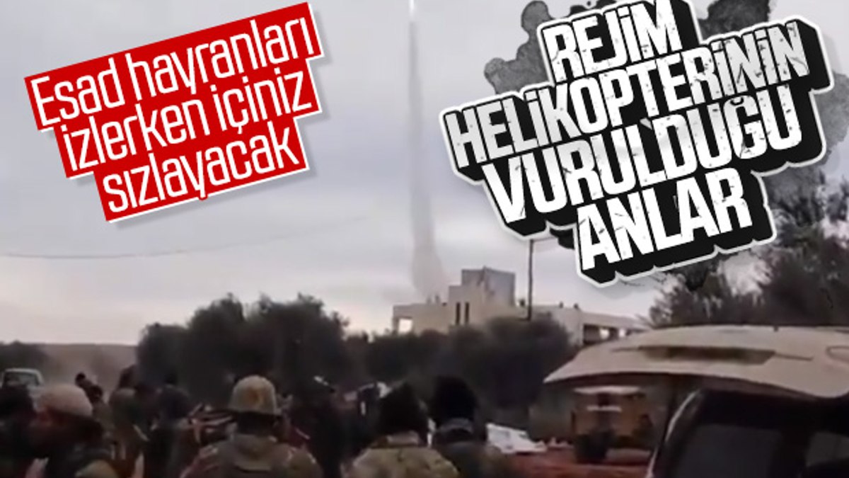 SMOnun, Esadın helikopterini düşürdüğü anın görüntüsü