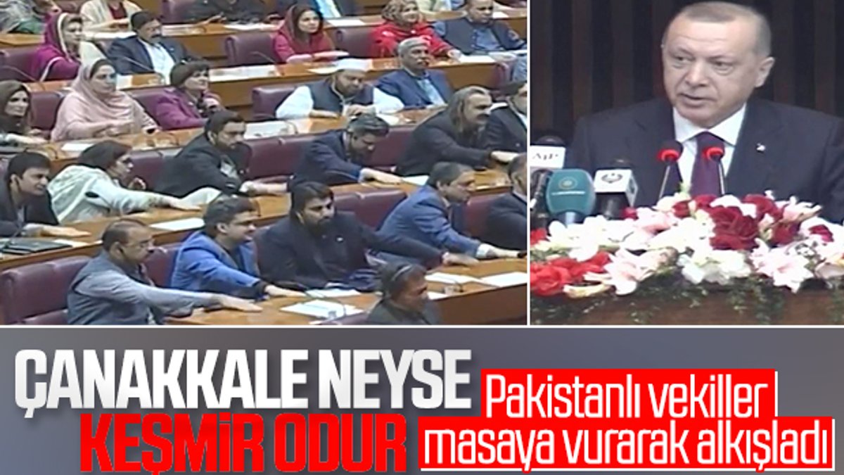 Erdoğan'ın Pakistan Meclisi'nde alkışlanan sözleri