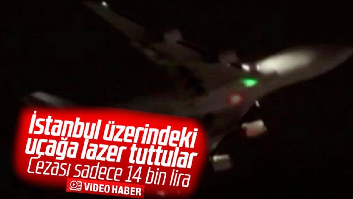 İstanbul üzerindeki kargo uçağını lazer ile taciz ettiler