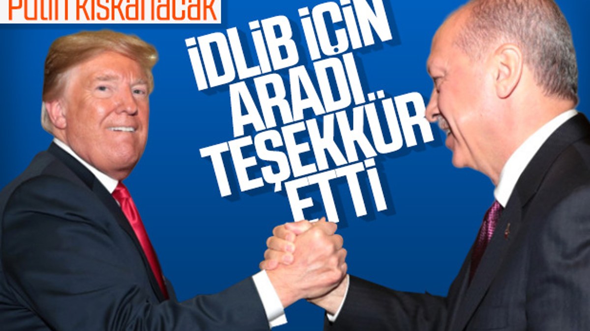 Trump’tan Cumhurbaşkanı Erdoğan’a teşekkür