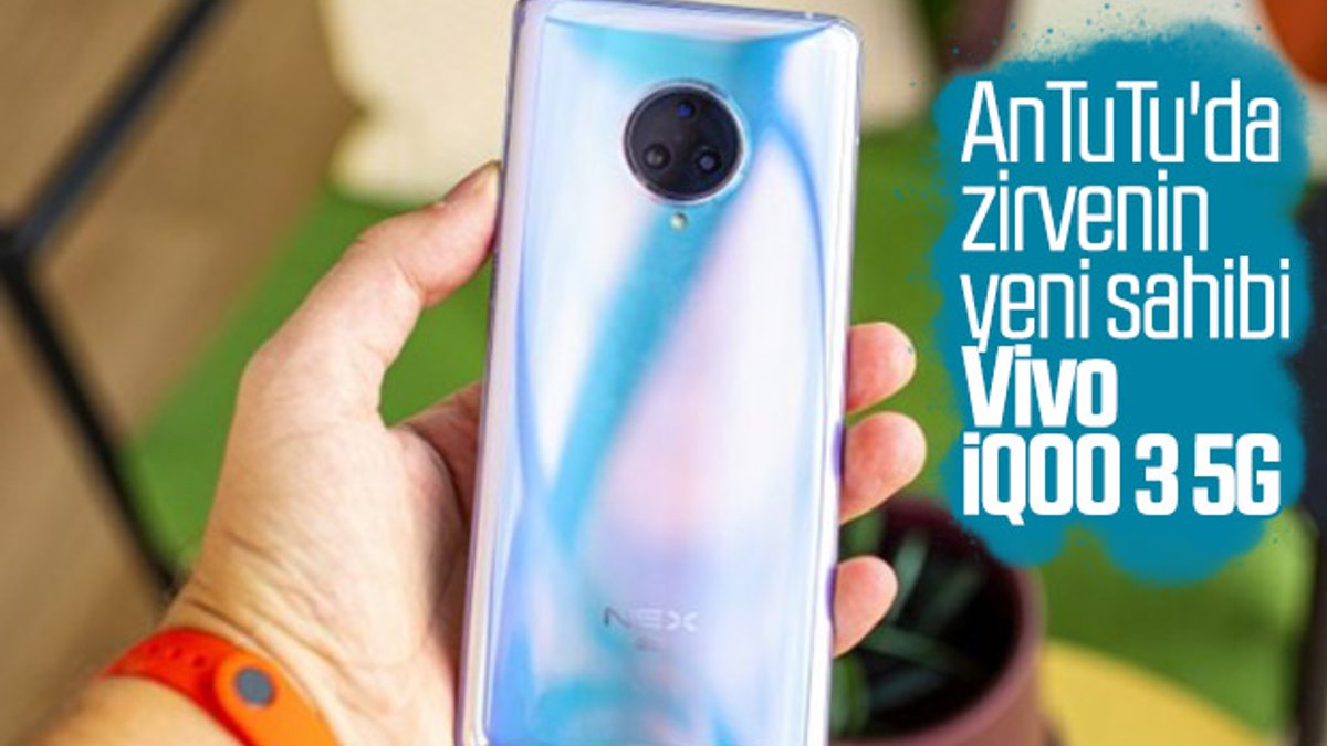 Vivo iQOO 3 5G, AnTuTu'dan rekor puan alarak zirveye yerleşti