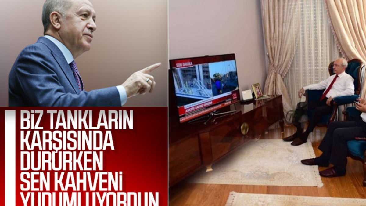 Erdoğan'dan Kılıçdaroğlu'na 15 Temmuz hatırlatması
