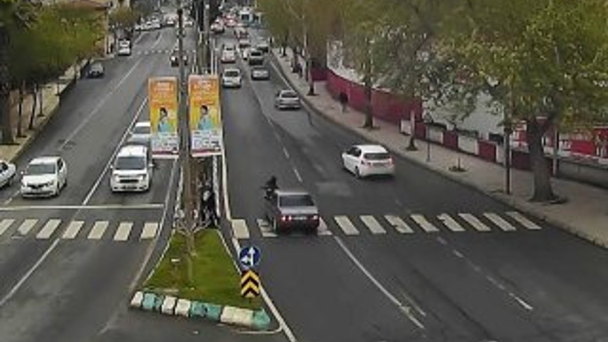 Kahramanmaraş'ta MOBESE'ye yansıyan trafik kazaları
