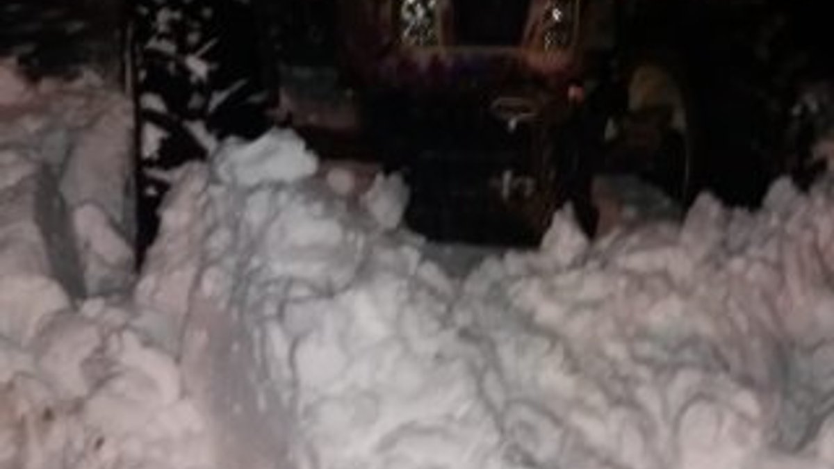 Kırıkkale'de karda mahsur kalan besici kurtarıldı