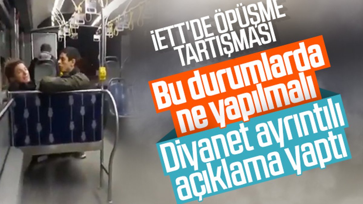 İETT'deki öpüşme tartışması Diyanet'e soruldu