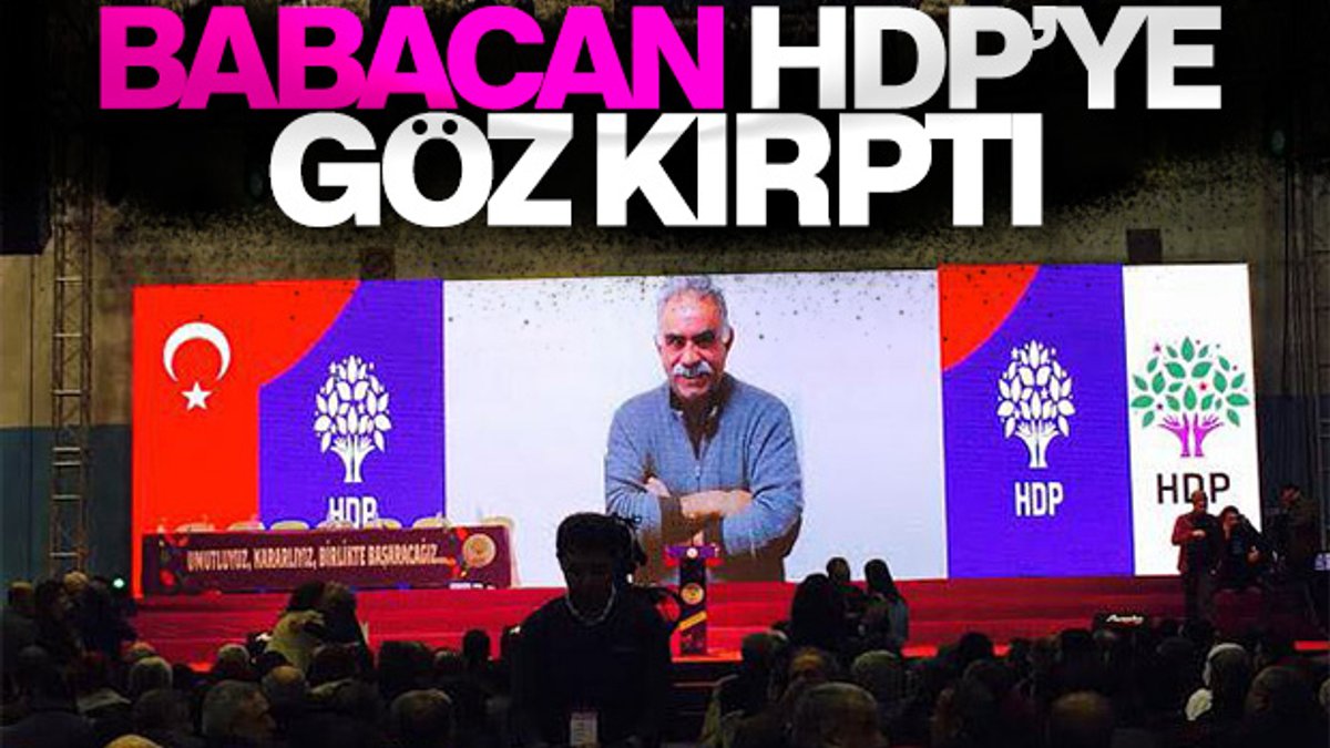 Ali Babacan'dan HDP'ye mesaj