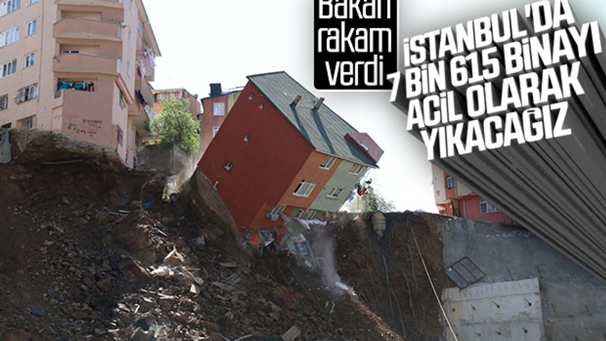 İstanbul'da 7 bin 615 bina acil olarak yıkılacak